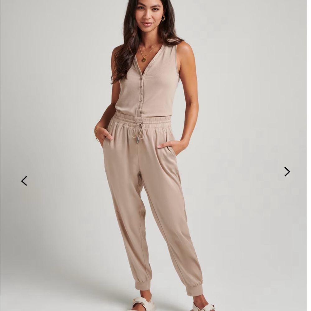 Women's Beige Jumpsuit